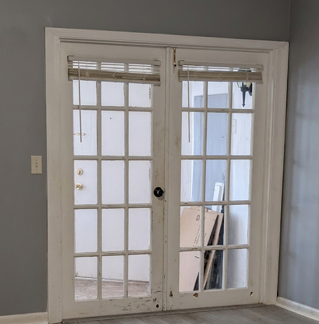 French door before